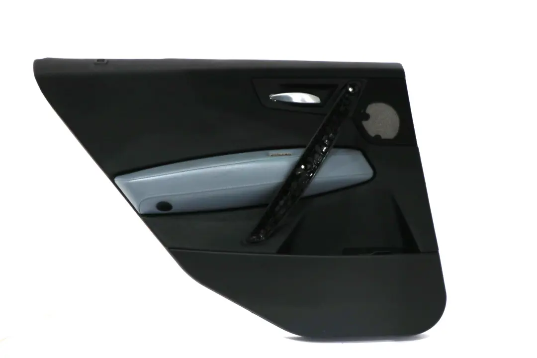 BMW E83 Rear Left Door Card Lining Leather Black Grey Blue