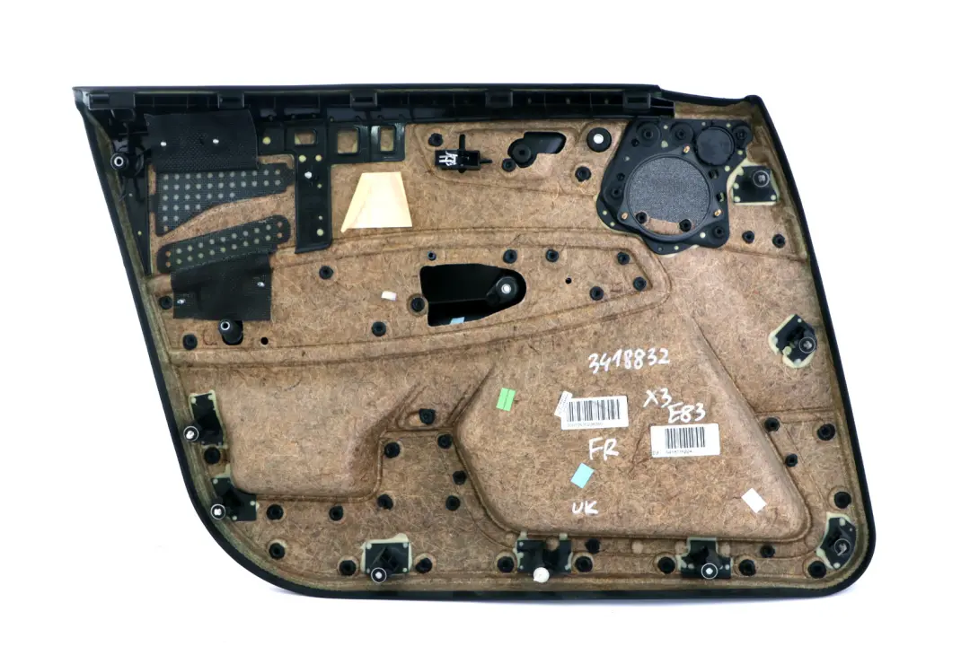 BMW X3 Series E83 Door Card Lining Cloth Front Right O/S Black Cloth Adventure