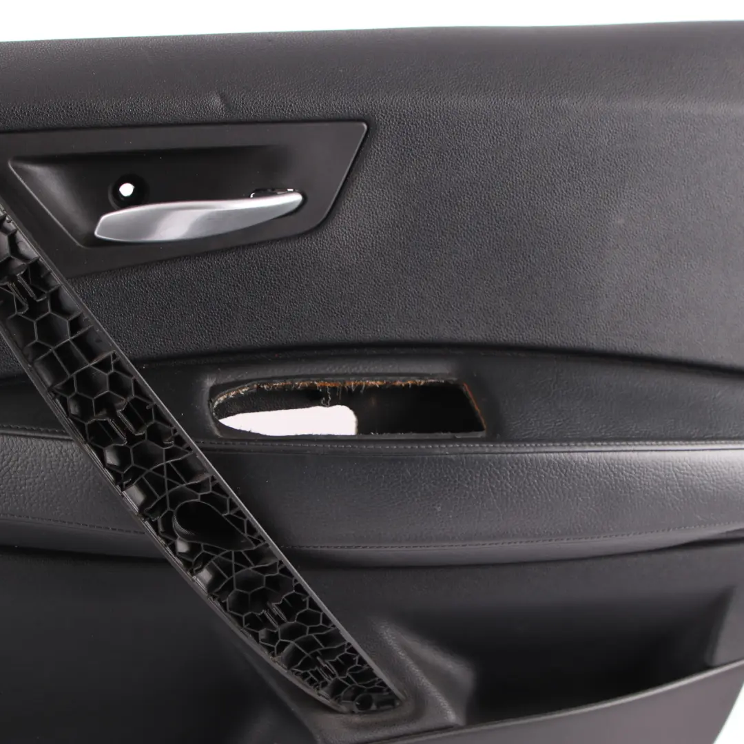 BMW E83 Front Right Door Card Panel Lining Trim Leather Black 3418838