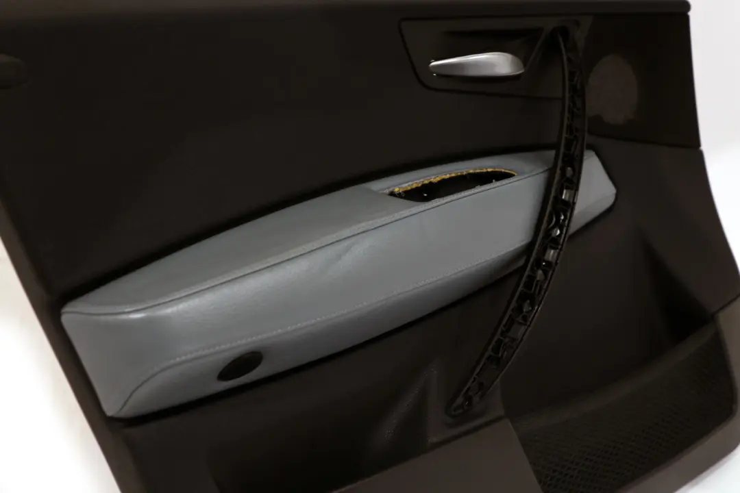 BMW X3 Series E83 Front Left N/S Door Card Lining Leather Black Grey Blue
