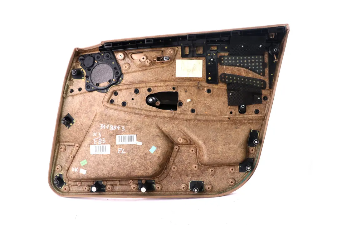 BMW X3 Series E83 Front Left N/S Door Card Lining Leather Beige Sandbeige
