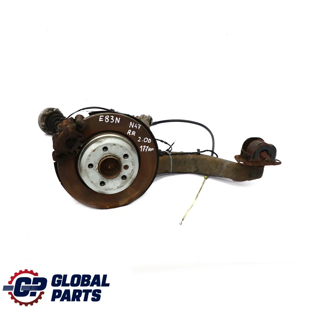 BMW X3 Series E83 2.0d N47 Rear Right O/S Suspension Leg Arm Brake Caliper Disc