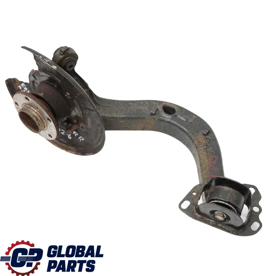 BMW E83 Eje Trasero Derecho Suspension Pierna Brazo Cubo Soporte