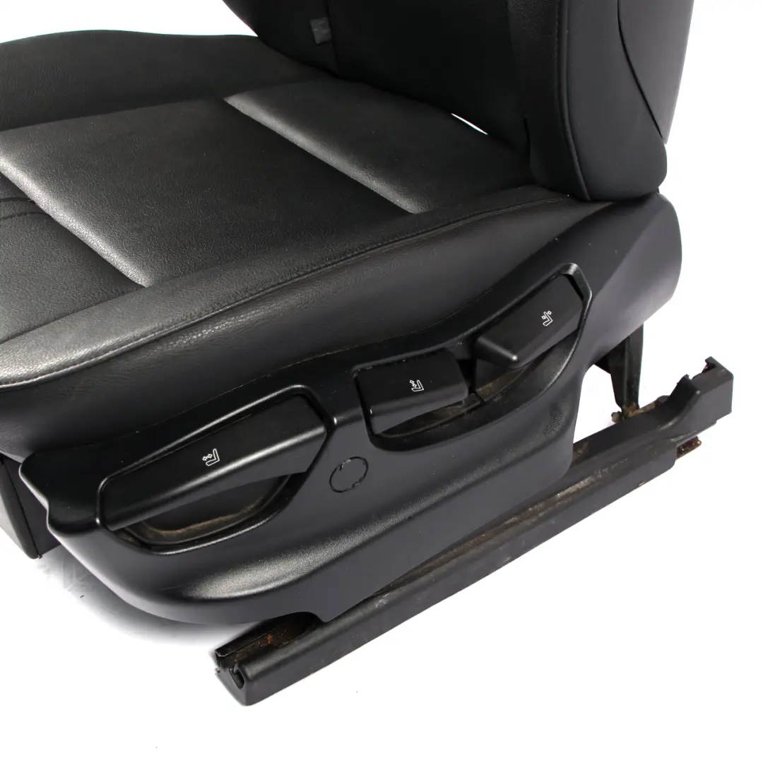 BMW X3 Series E83 LCI Black Imitation Leather Front Left N/S Seat Sensatec