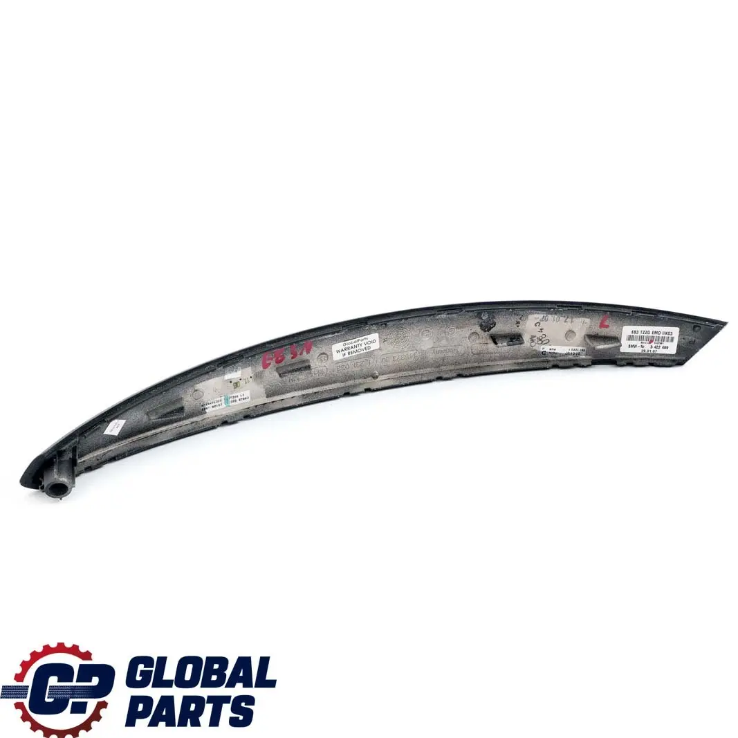 BMW X3 E83 LCI Strip Trim Interior Door Handle Left Poplar Wood Grey 3422499