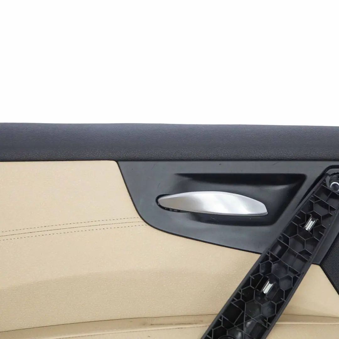 Door Card BMW X3 E83 LCI Rear Left N/S Lining Trim Cover Leather Black Beige