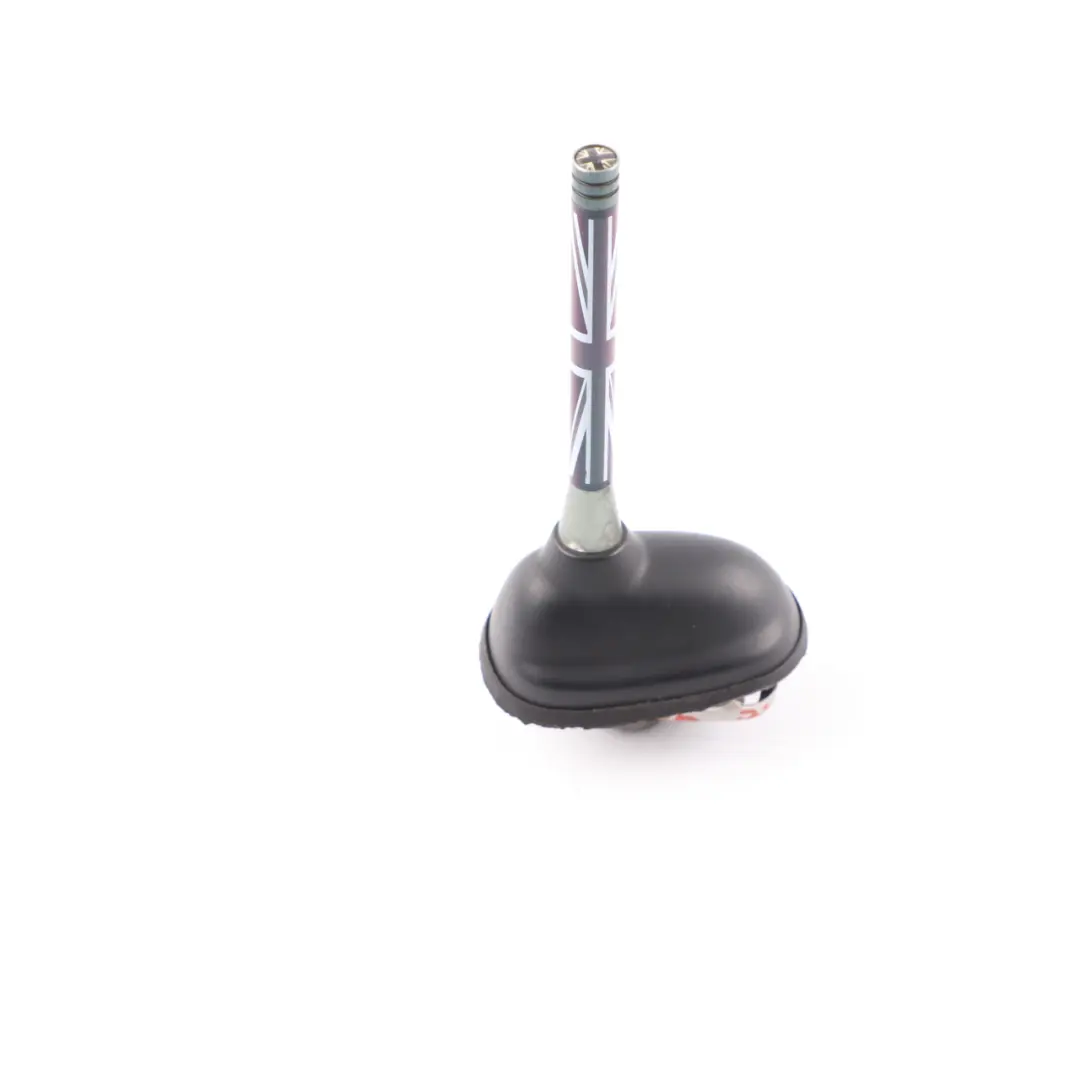 Roof Antenna Mini Cooper One R55 R56 Aerial Base Unit Rod UK Flag Black 3442105