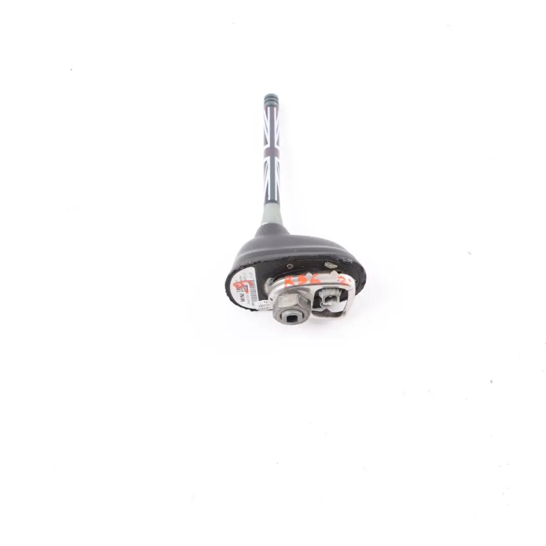 Roof Antenna Mini Cooper One R55 R56 Aerial Base Unit Rod UK Flag Black 3442105
