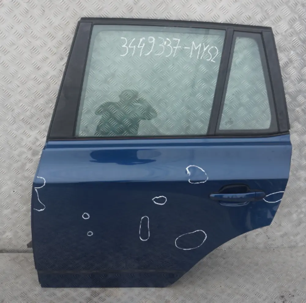 Door Rear Left N/S Mysticblau Mystic Blue Metallic - A07 BMW X3 Series E83 2 - SKU 3449337-MYS2 - Part number 3449337