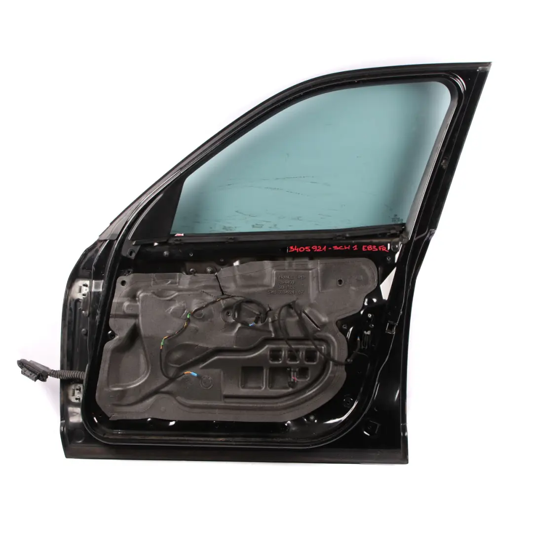 Door Front Right O/S BMW X3 E83 Schwarz 2 Black - 668