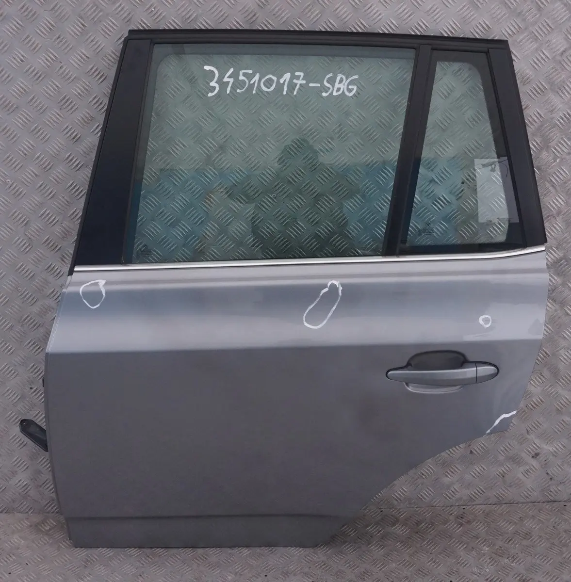 BMW X3 Series E83 Door Rear Left N/S Silbergrau Silver Grey Metallic - A08