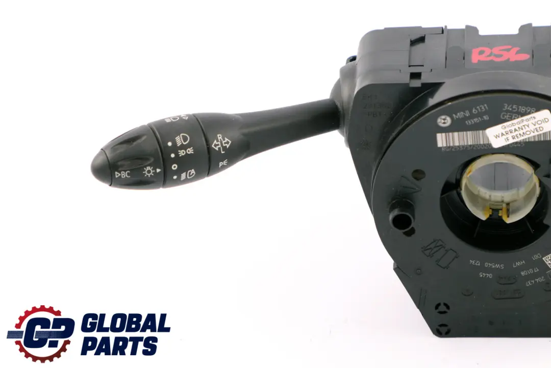 BMW Mini Cooper R55 R56 Steering Column Switch Cluster Wiper Stalk Xenon 3451898