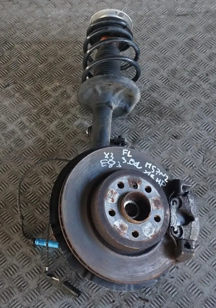 BMW X3 E83 3.0d M57N2 Front Right O/S Suspension Leg Spring Strut Brake Disc