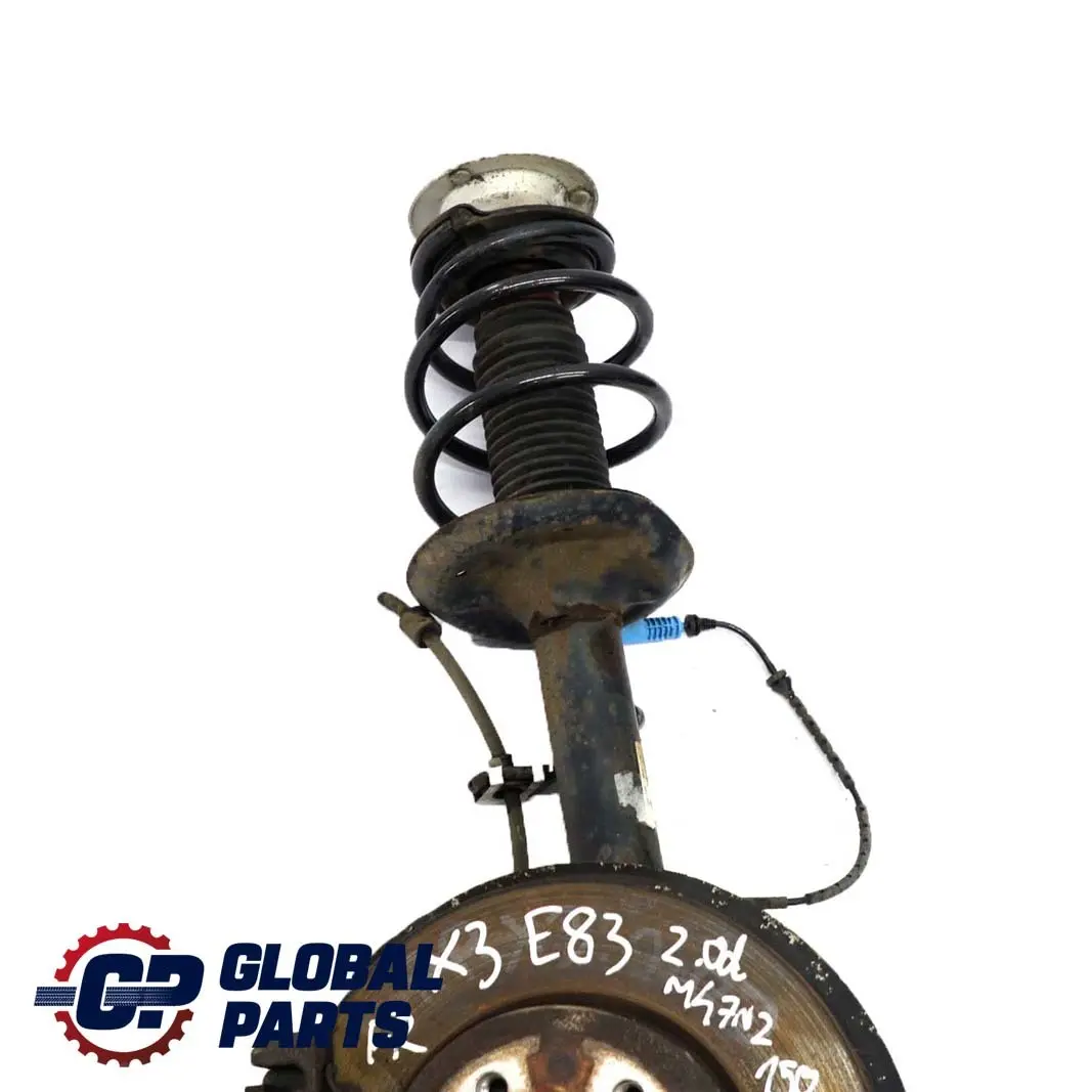 BMW X3 E83 LCI 2.0d M47N2 Delantero Derecho Suspensión Pierna Strut Freno Disco