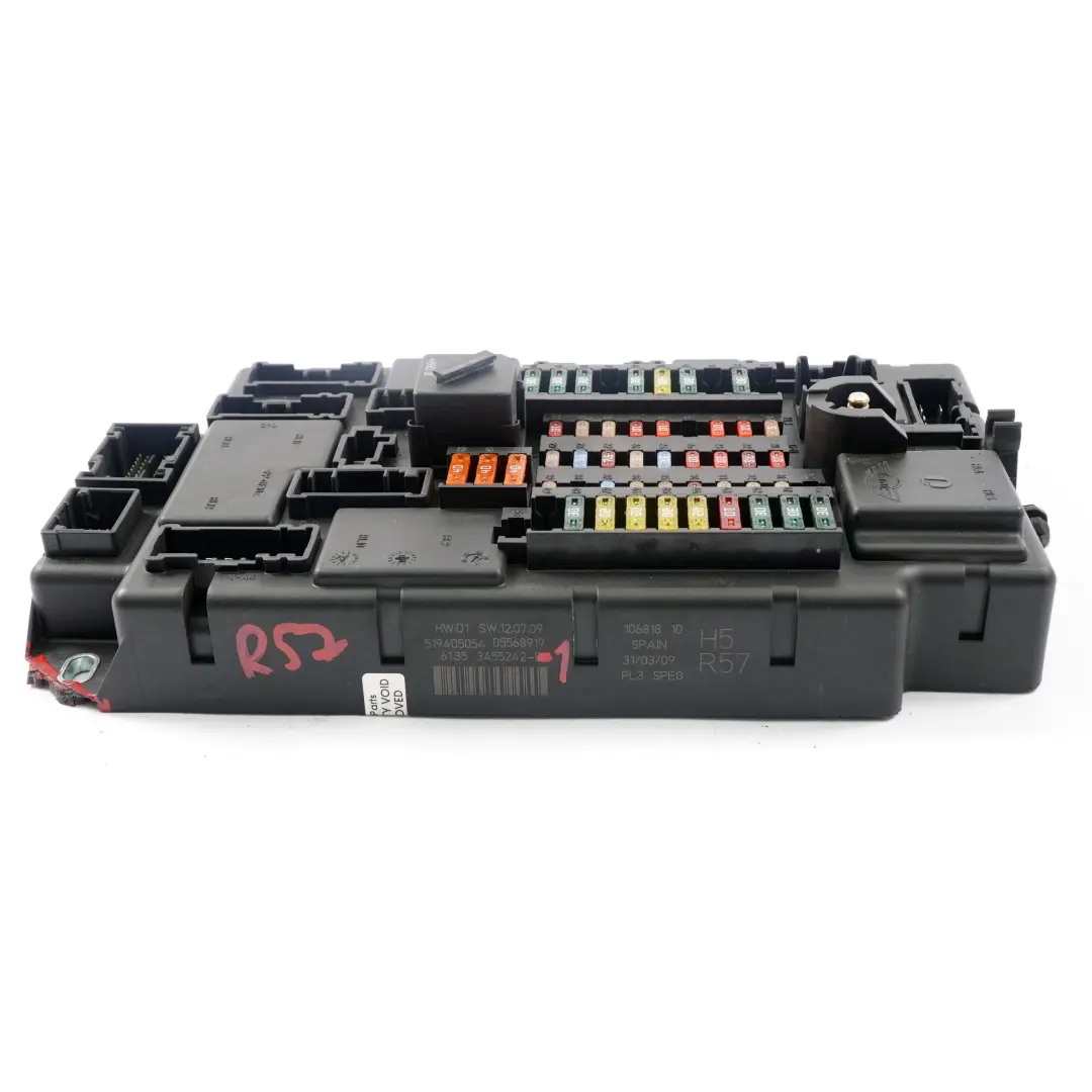 Caja De distribucion De fusibles Mini Cabrio R57 High SPEG PL3 DC/DC H5 3455242