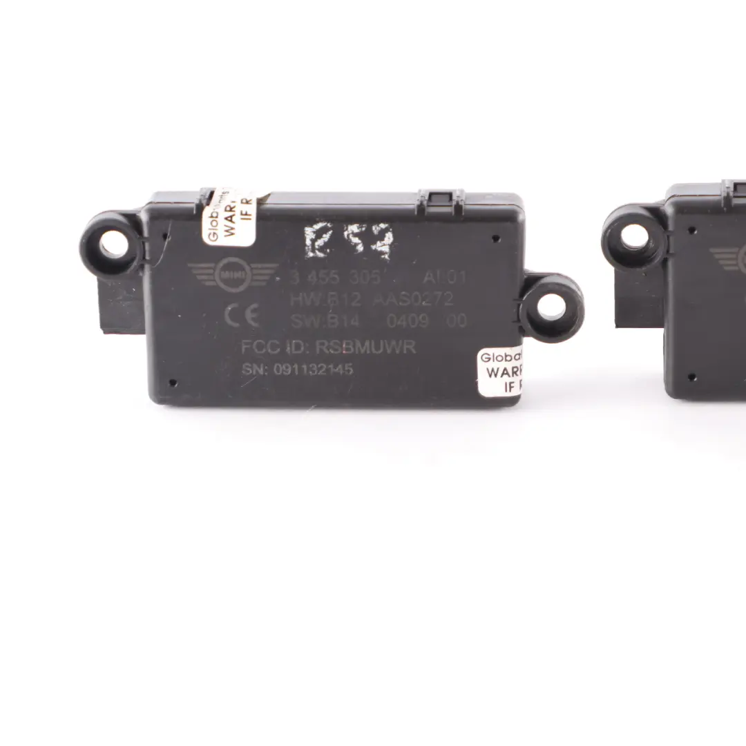 2 x Mini R57 R58 R59 DWA Sistema Alarma Puerta Módulo de Control Set 3455305