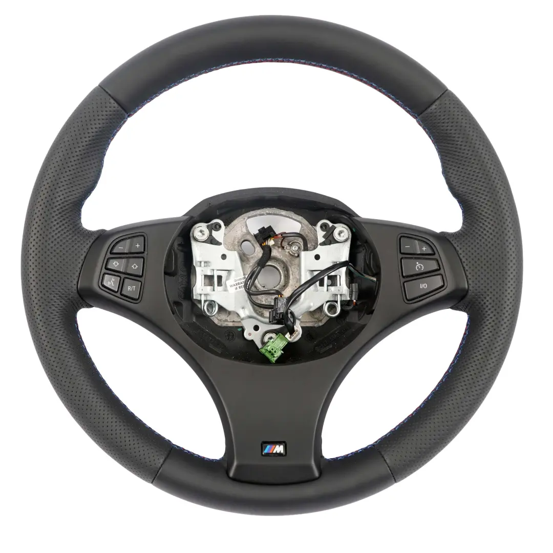 BMW X3 E83 LCI NEW Black Leather M Sport Steering Wheel M-tricolored threads