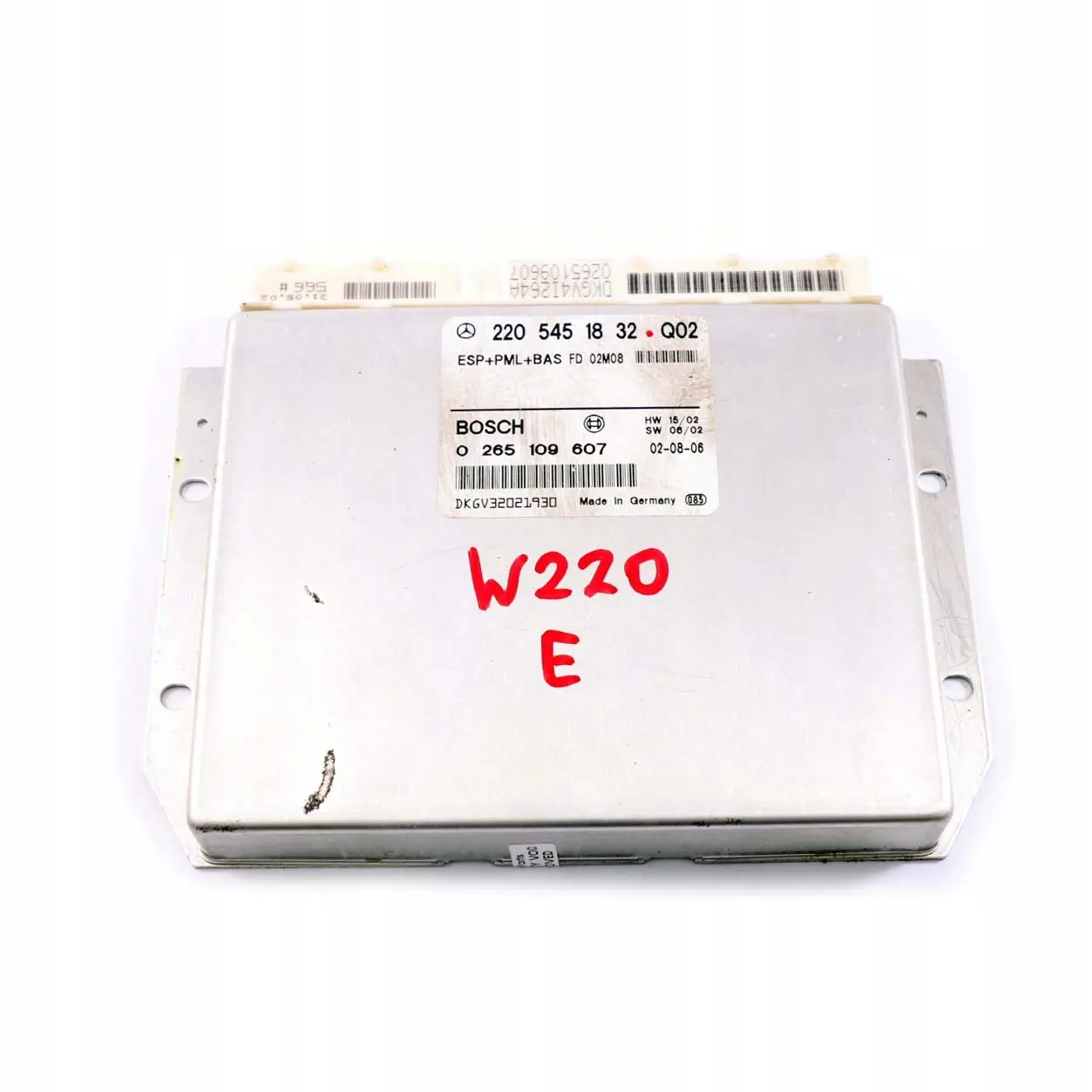 Mercedes-Benz S-Klasse W220 ESP PML BAS Steuergerät ECU Modul A2205451832