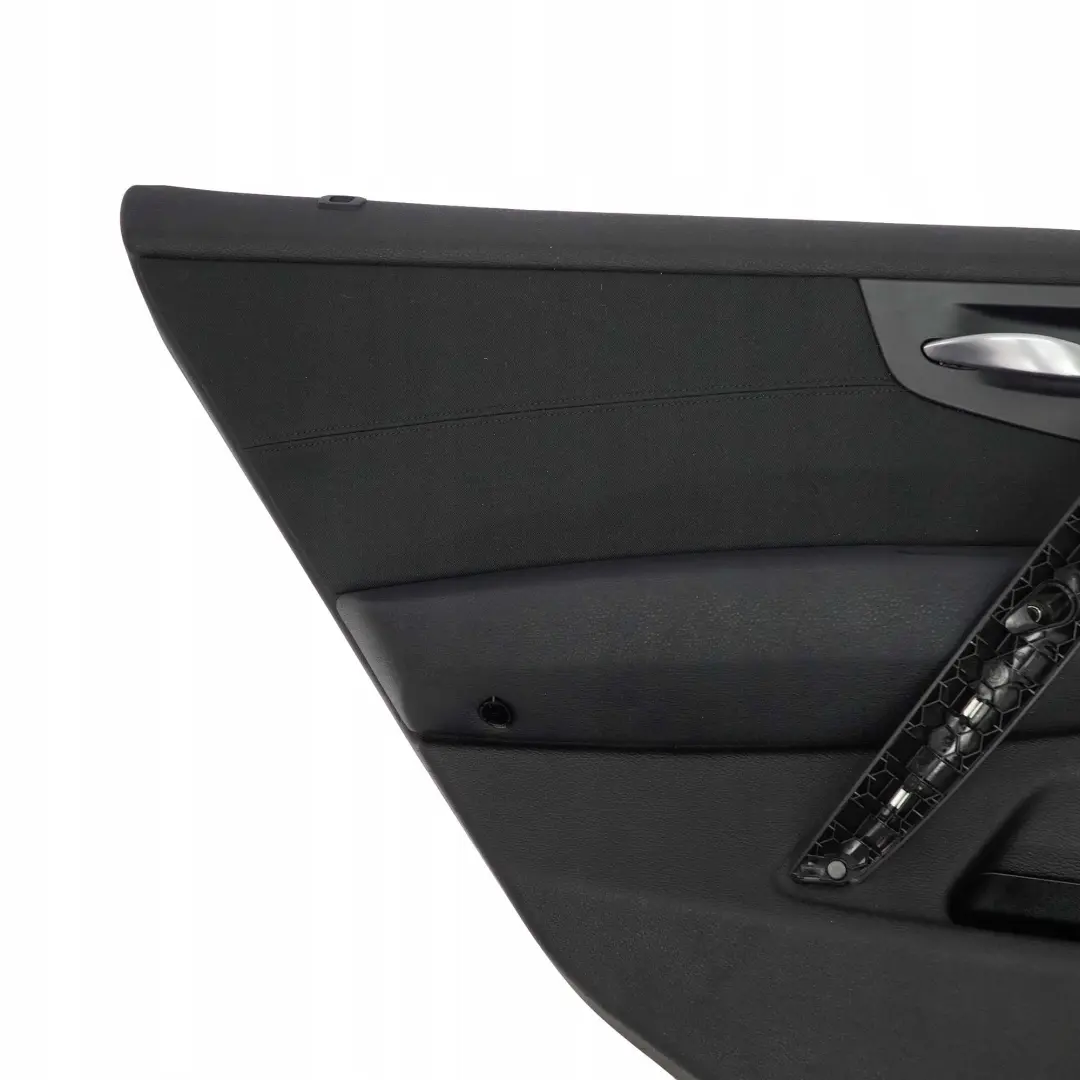 BMW E83 LCI Rear Left Door Card Lining Cloth Black