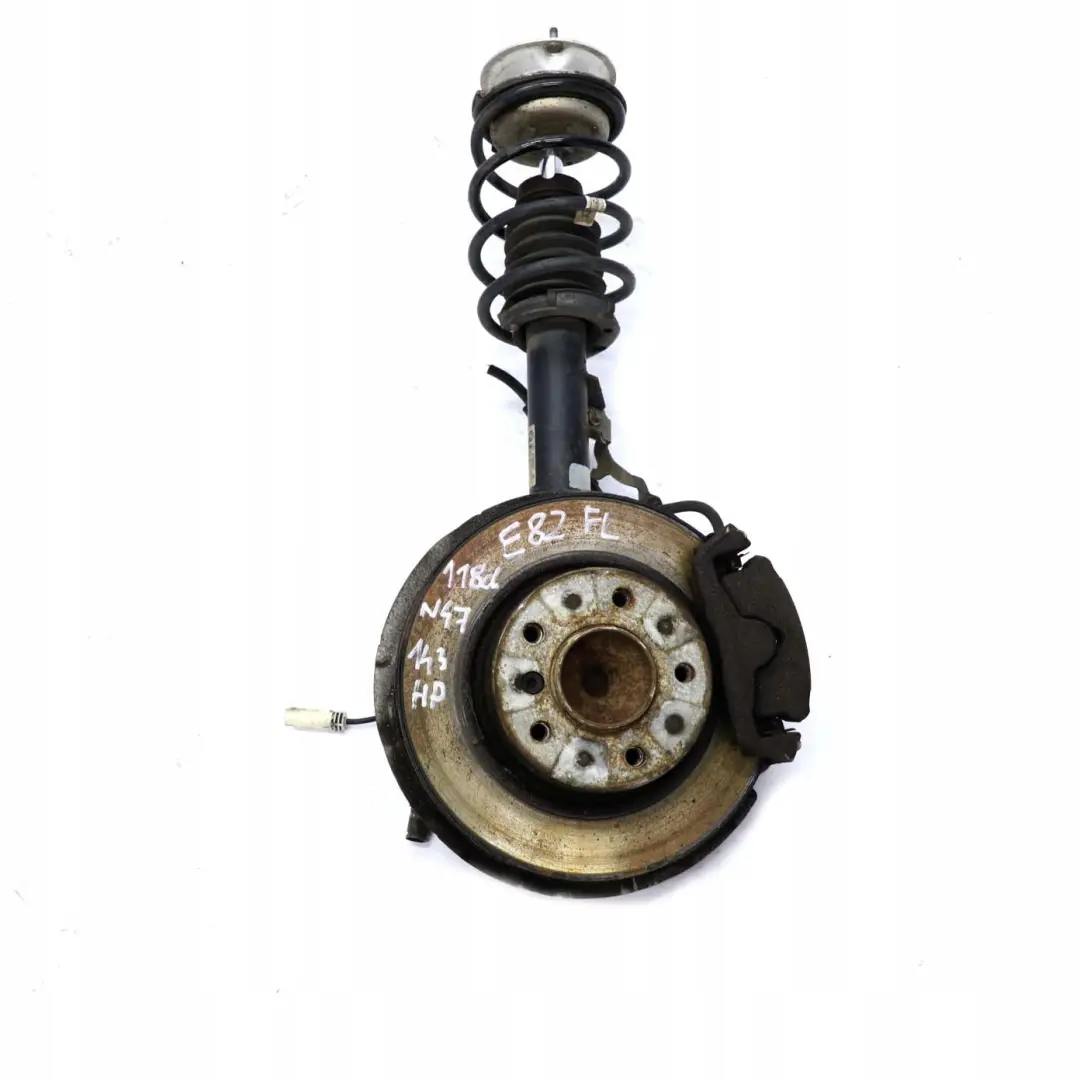 BMW E81 120D Delantero Izquierdo Muelle Strut Freno Suspension Pata Buje Eje