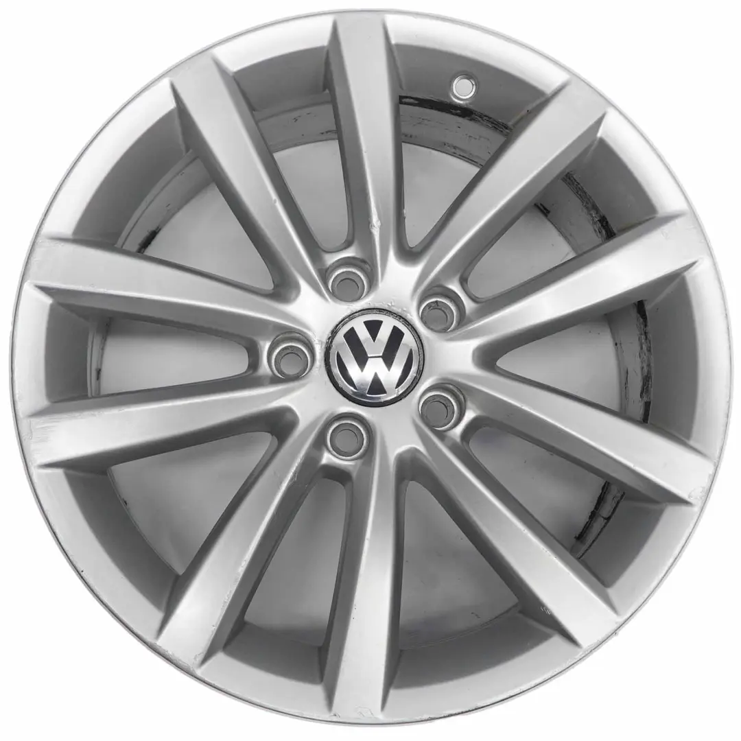 VW Volkswagen Passat B7 Llanta Aleación Plateada 17" ET:47 7,5J 3AA601025AD