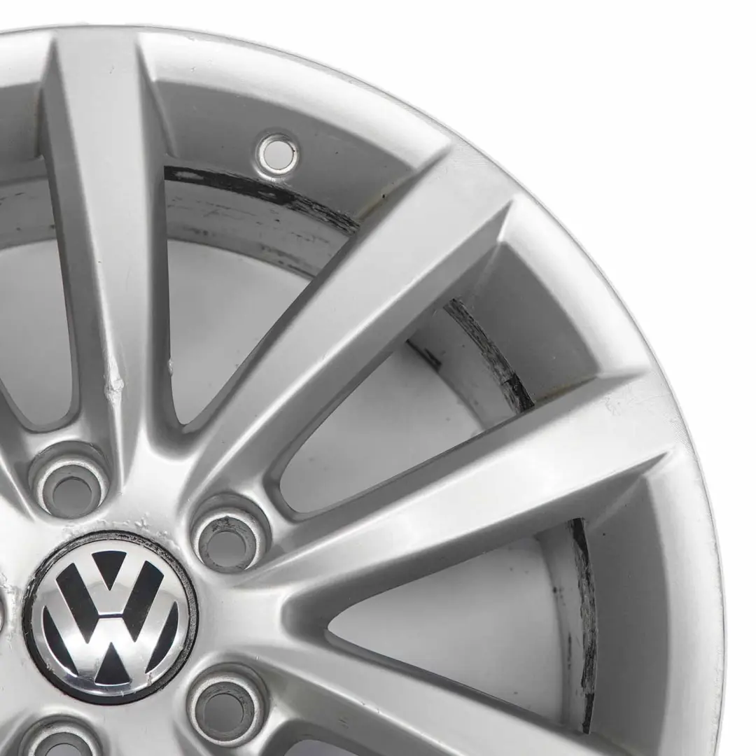 VW Volkswagen Passat B7 Llanta Aleación Plateada 17" ET:47 7,5J 3AA601025AD