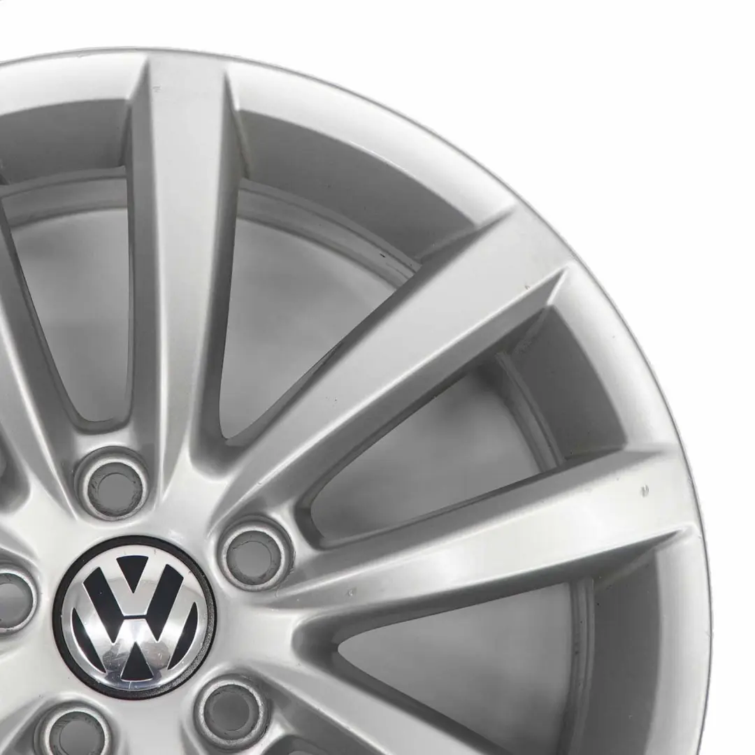 VW Volkswagen Passat B7 Llanta Aleación Plateada 17" ET:47 7,5J 3AA601025AD