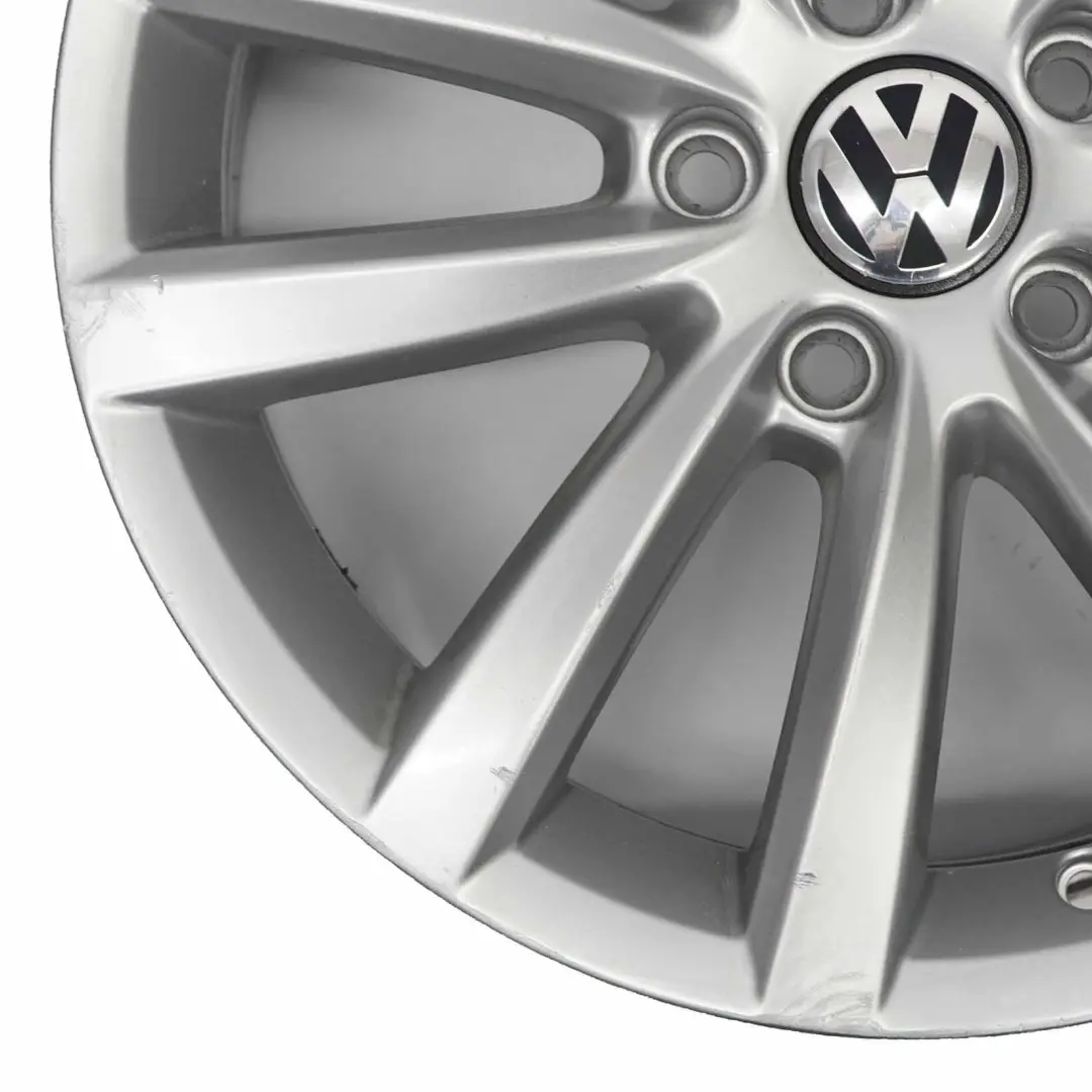 VW Volkswagen Passat B7 Llanta Aleación Plateada 17" ET:47 7,5J 3AA601025AD