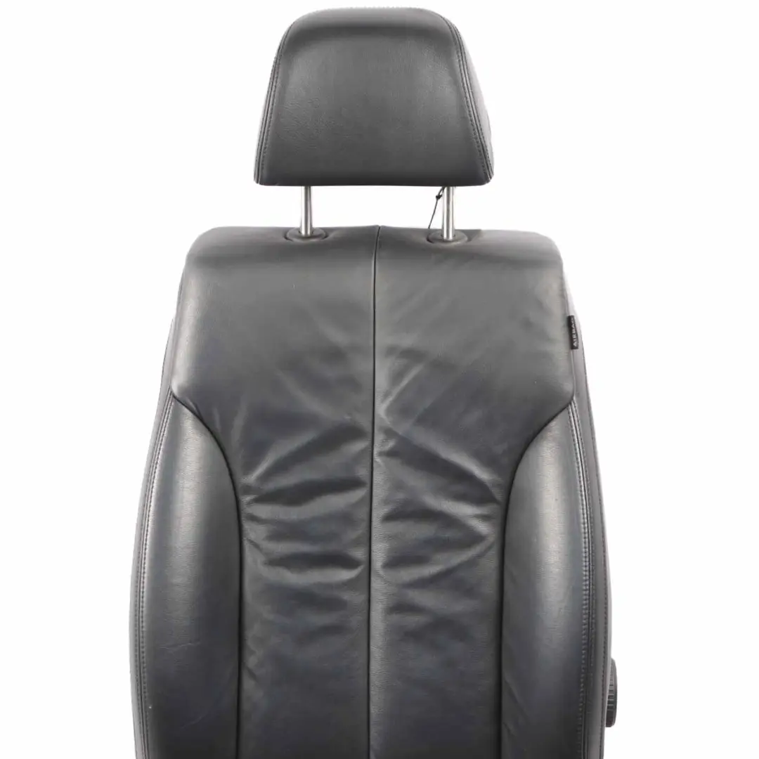 Front Seat Volkswagen Passat B6 Left N/S Leather Black Heated