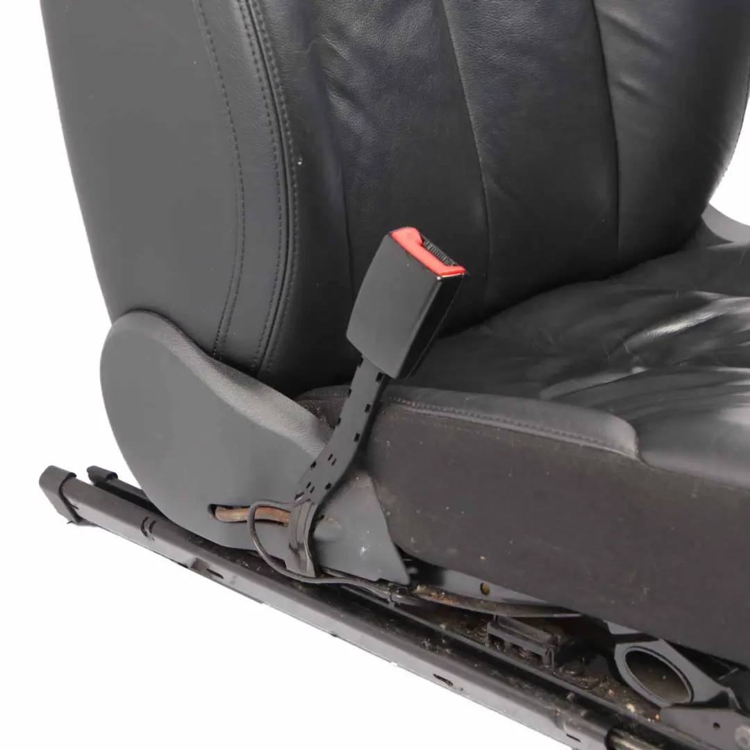 Front Seat Volkswagen Passat B6 Left N/S Leather Black Heated