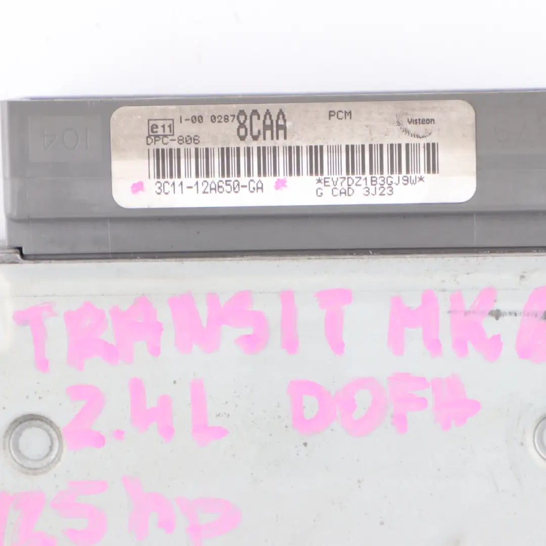 Ford Transit MK6 2.4 TDDi Diesel DOFA 125HP Engine Unit ECU Manual 3C1112A650GA