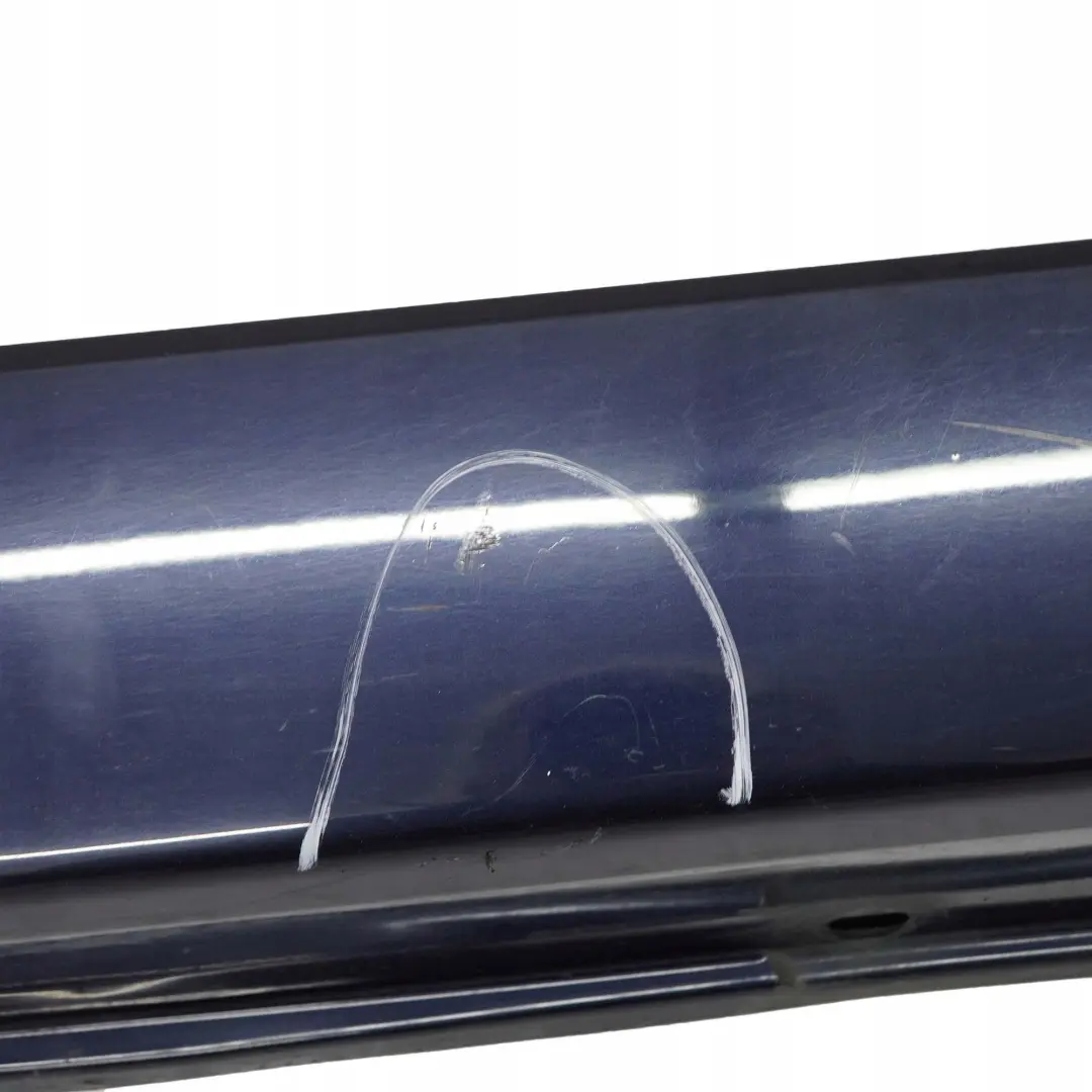 BMW 5 E60 E61 LCI 2 Door Sill Cover Side Skirt Right O/S Monacoblau Blue - A35