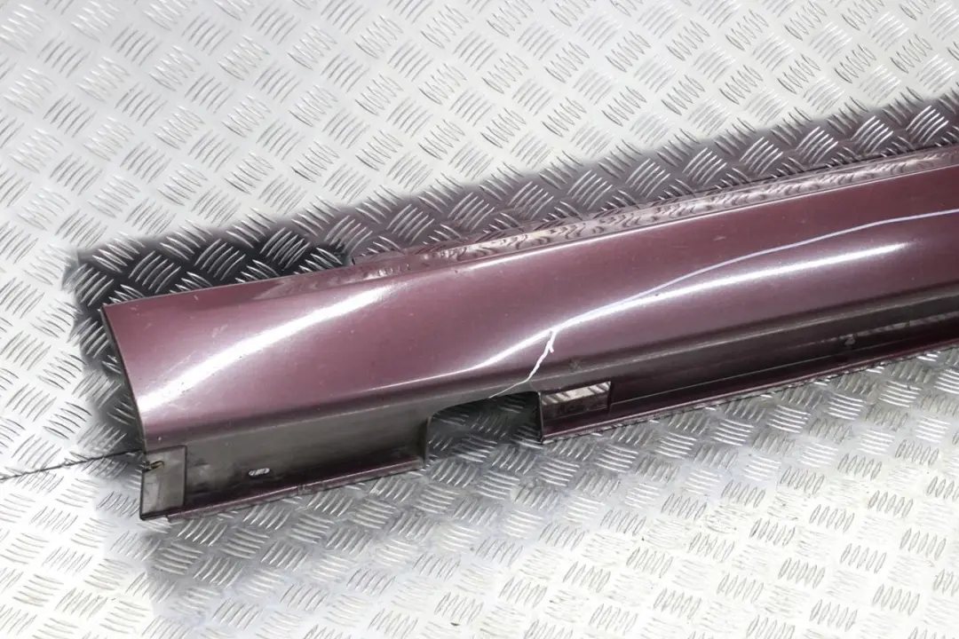 BMW 7 E65 Bas de Porte Couverture Seuil a Gauche Barbera Rouge - A39