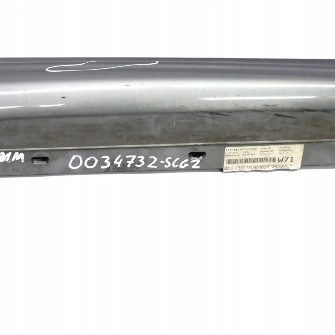 BMW 1 E81 E82 E88 M Sport Sill Strip Skirt Right O/S Spacegrau Space Grey - A52