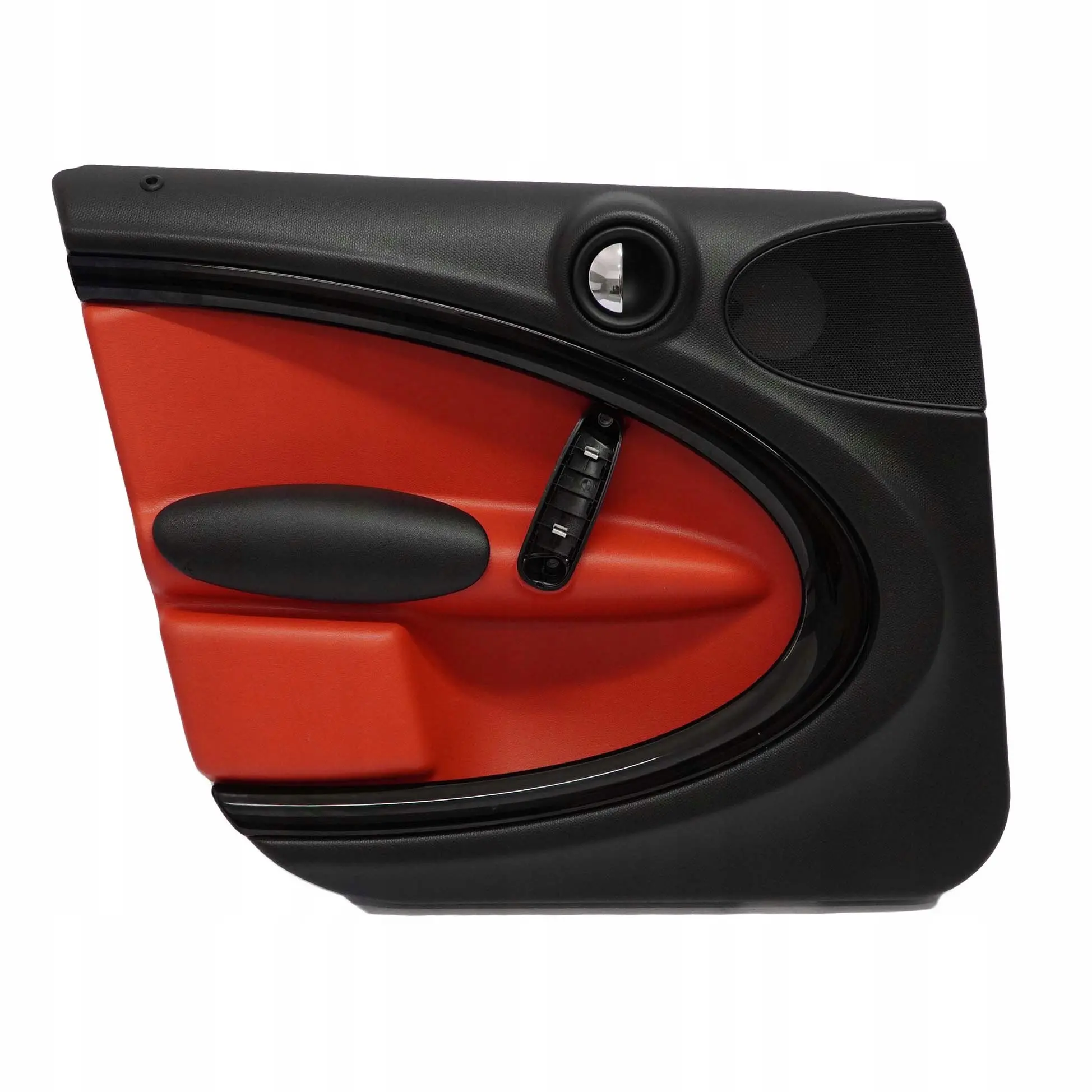 Mini R60 Frente Izquierda Tarjeta Puerta Panel Ajuste Negro Rojo Puro