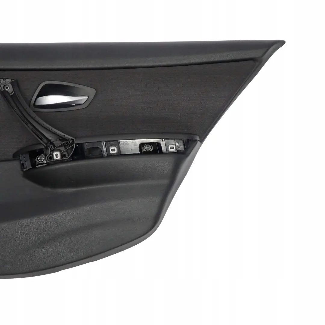 BMW E90 Trasera Derecha O / S Tarjeta De Puerta De tela Citrus Negro Trim Panel