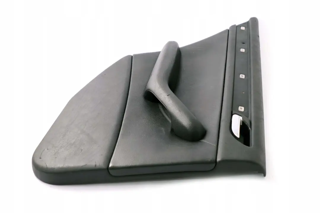 BMW 3 E46 Saloon Rear Left N/S Trim Panel Door Card Leather Montana Black