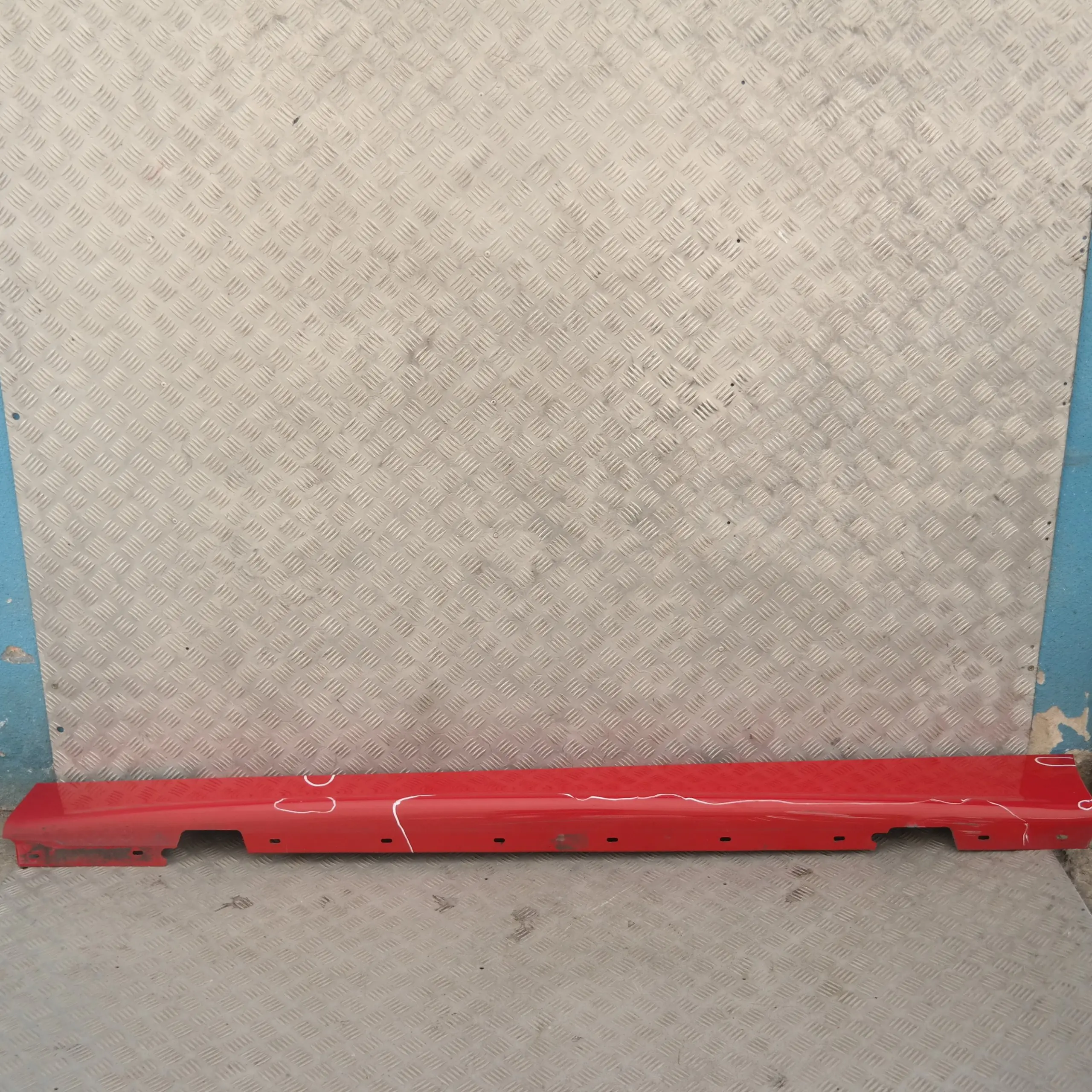 BMW E87 Sill Strip Faldón Lateral Izquierdo Japan Rot Rojo - 438