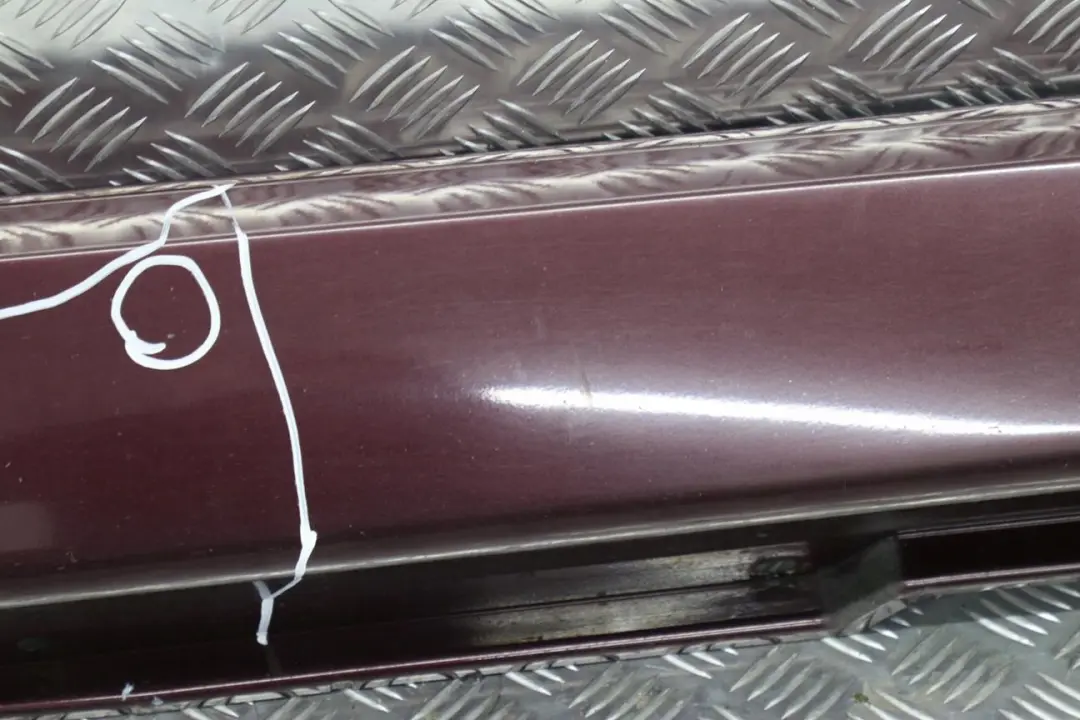 BMW 7 E65 Bas de Porte Couverture Seuil a Gauche Barbera Rouge - A39