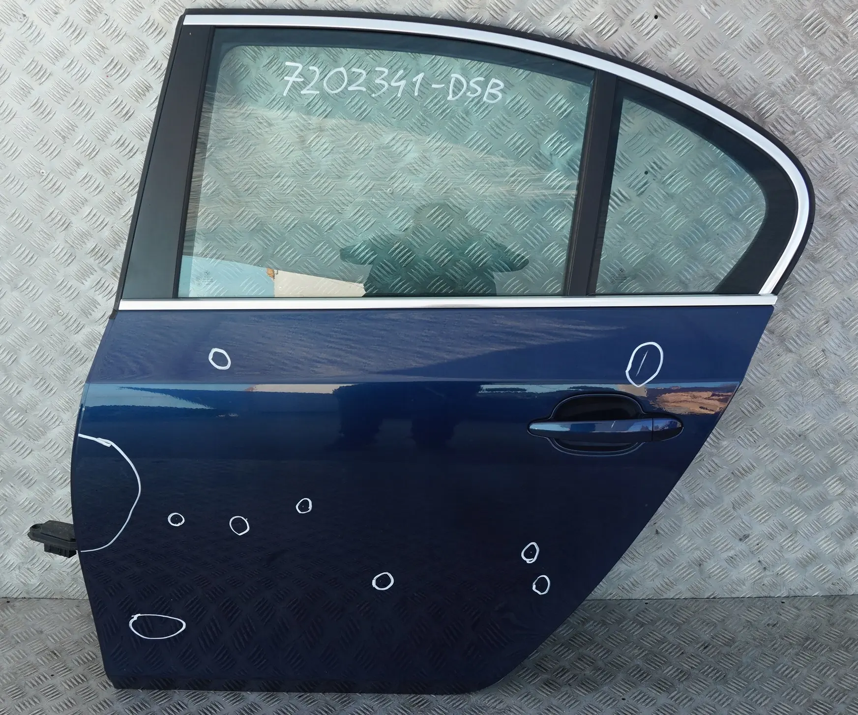 Genuine BMW 5 SERIES E60 Door Rear Left N/S Tiefseeblau Deep Sea Blue A76