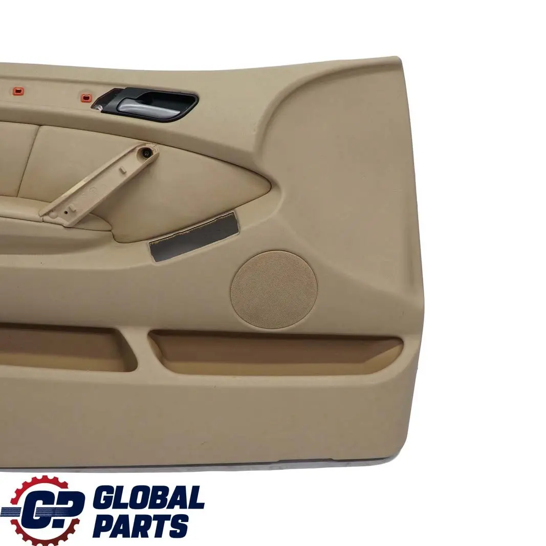 BMW X5 Series E53 Front Left N/S Door Card Trim Panel Leather Walknappa Beige