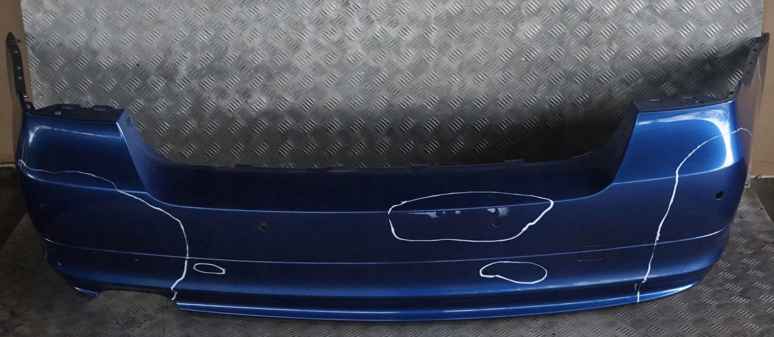 BMW 3 Series E90 LCi Lift 1 Rear Bumper Trim Panel PDC Montegoblau Montego Blue