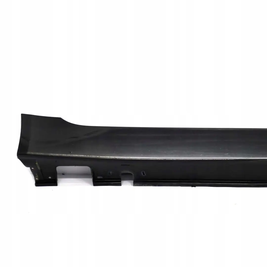 BMW 5 E60 E61 Door Sill Side Cover Skirt Right O/S Black Sapphire - 475