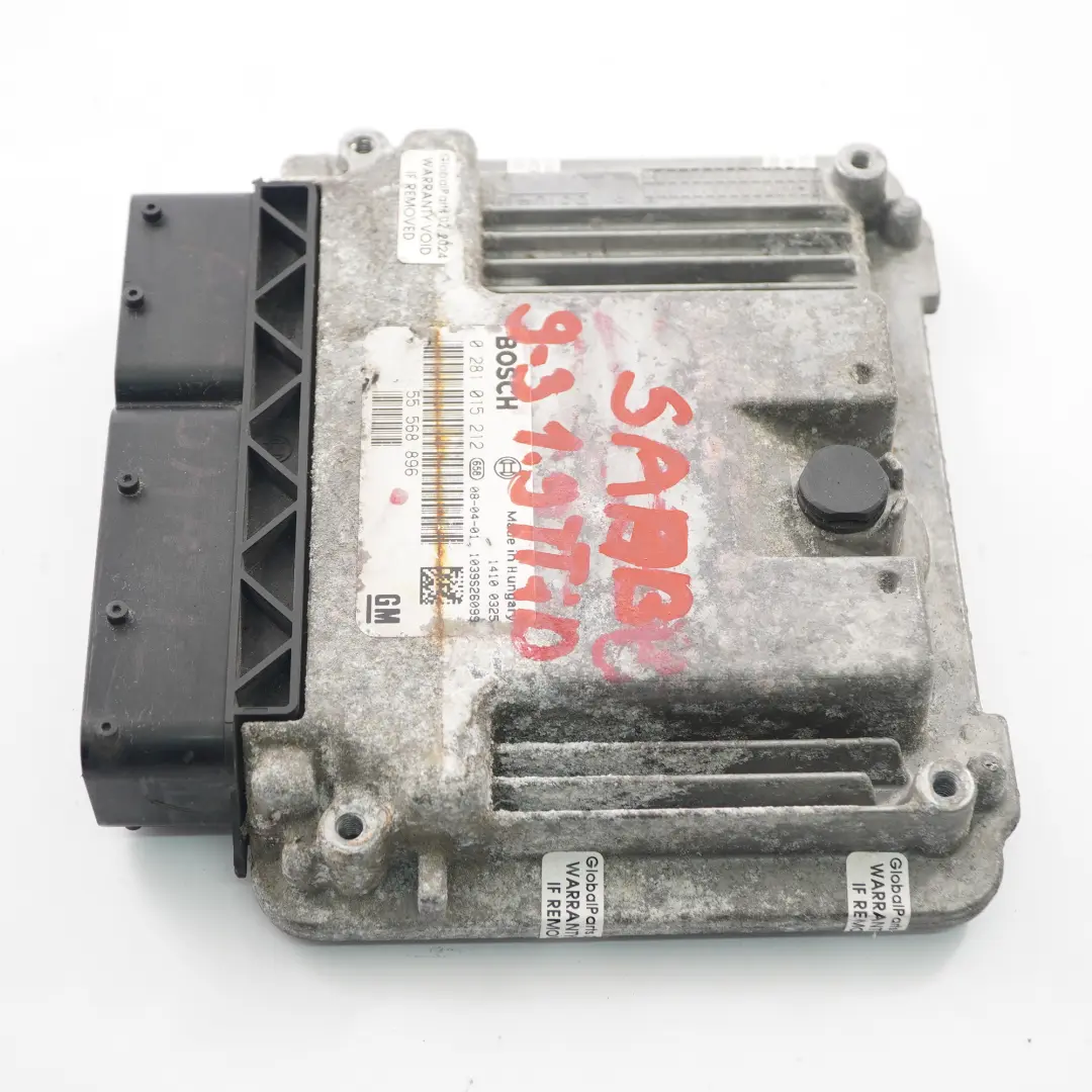 SAAB 9-3 1.9 TTiD ECU DDE Unidad de Control del Motor Módulo 55568896