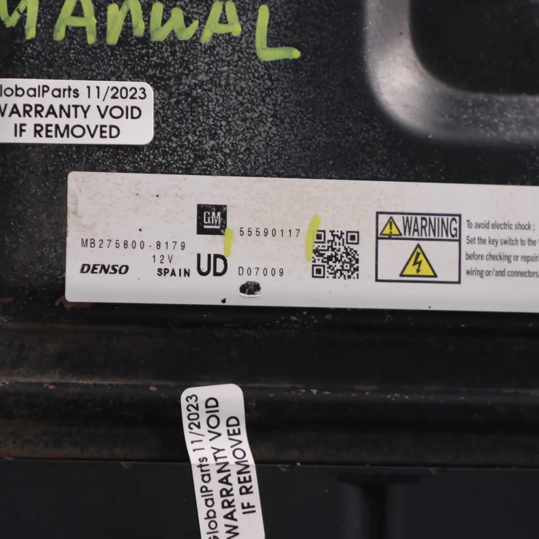 Vauxhall Zafira B 1.7 CDTI A17DTR 125HP Engine Control Unit ECU Manual 55590117
