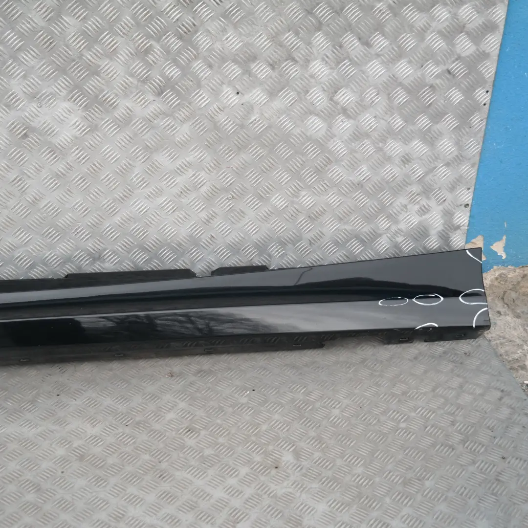 BMW E87 LCI Sill Strip Faldón Lateral Izquierdo Zafiro Negro Metalizado 475