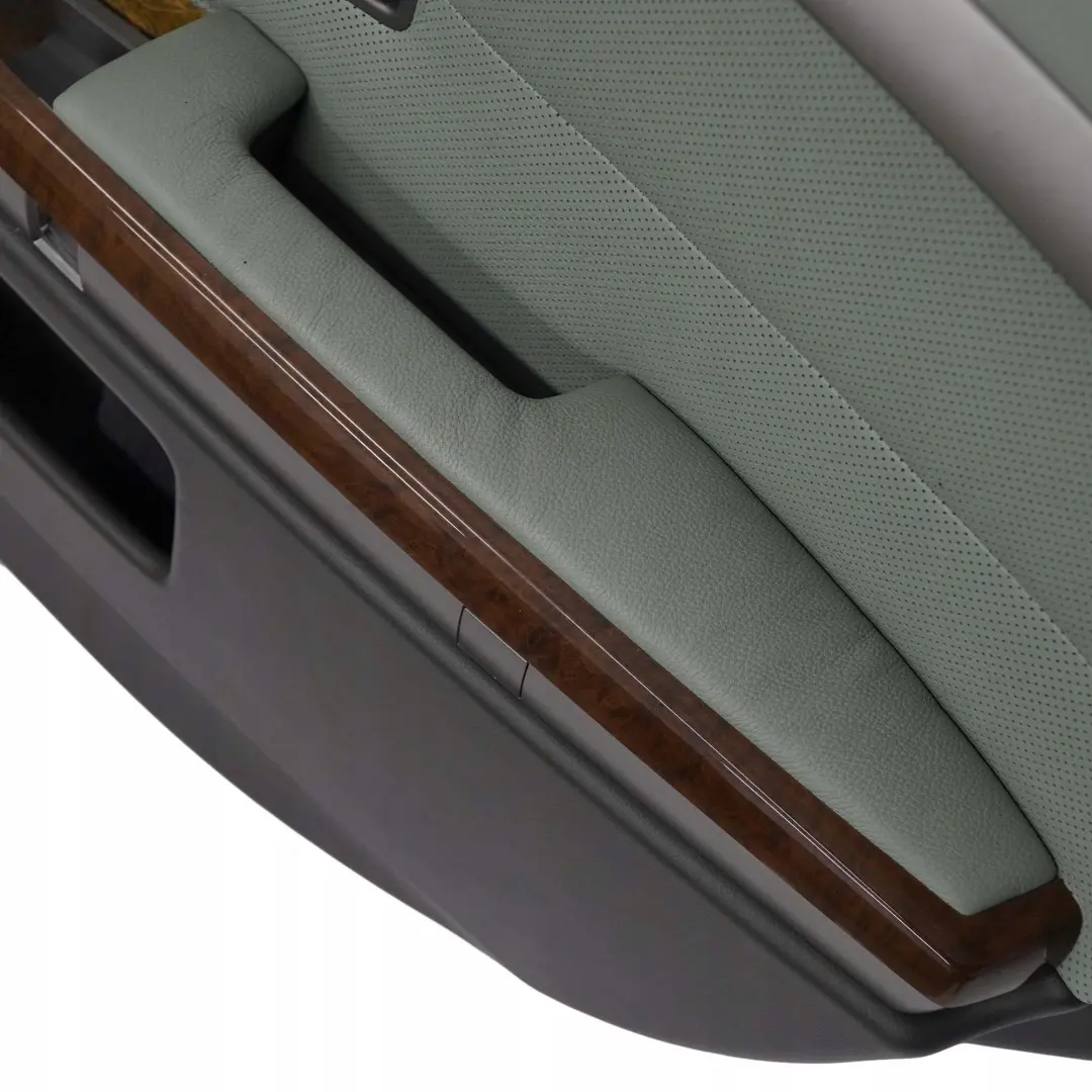 BMW 7 Series E65 Rear Right O/S Door Card Leather Nasca Green Lining Trim