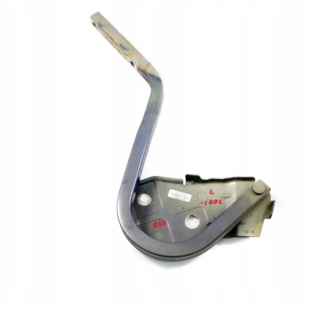 Mini Cooper One R50 R53 Izquierda Motor Capo Bisagra Azul Frio Metalizado - A27