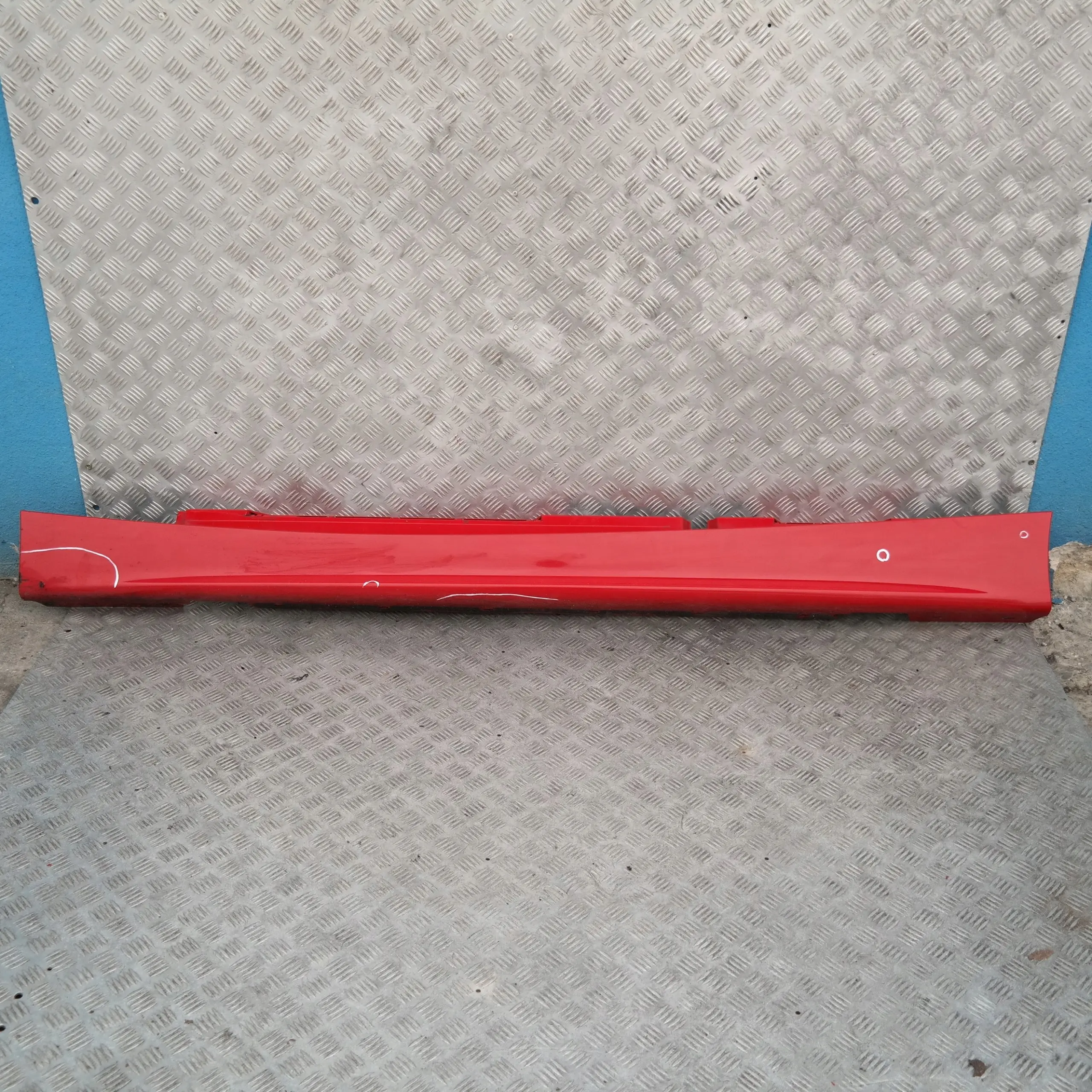 BMW 5 E87 Sill Strip Faldón Lateral Izquierdo Japan Rot Rojo - 438