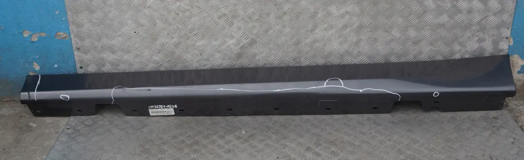 BMW 3 E90 E91 Bas de Porte Couverture Seuil a Gauche Mousseux Graphite De